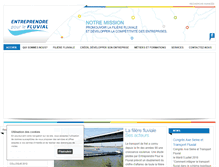 Tablet Screenshot of entreprendre-fluvial.com
